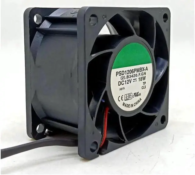 Main image of 6038 6cm 12V Double Ball Bearing Cooling Fan, PSD1206PMBX-A Replacement Fan Compatible with Ant S7 S9 Shenma M3 Power Supply