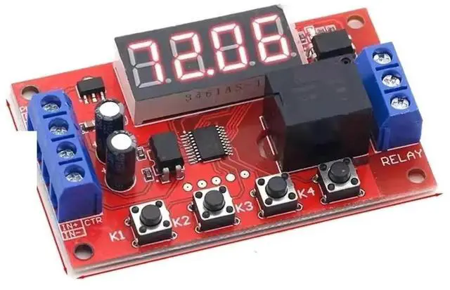 Main image of DC 5V 12V 24V 10A LED Digital Time Delay Relay Module Adjustable Timing Timer Trigger Control Switch Board