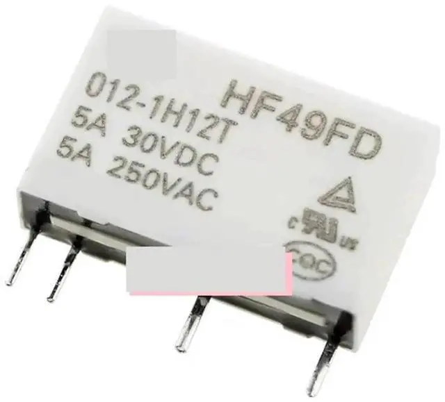 Main image of 1PCS HF49FD Miniature Power Relay HF49FD-005-1H11 HF49FD-012-1H11 HF49FD-024-1H11 4PIN 5A DC5V 12V 24V Relay with Socket