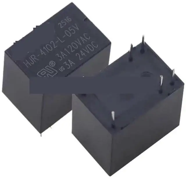 Main image of 5Pcs HJR-4102-L Relay 6Pin 3A DC 12V Communication Relay Module HJR-4102-L-12VDC