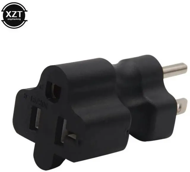 Alt view image 6 of 6 - 5-15P Male to 5-20R T-Blade AC Power Adapter Plug 15A Household Plug to 20A Outlet Converter