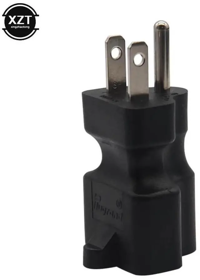 Alt view image 4 of 6 - 5-15P Male to 5-20R T-Blade AC Power Adapter Plug 15A Household Plug to 20A Outlet Converter