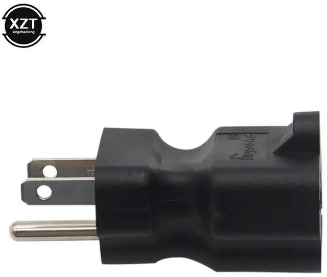 Alt view image 5 of 6 - 5-15P Male to 5-20R T-Blade AC Power Adapter Plug 15A Household Plug to 20A Outlet Converter
