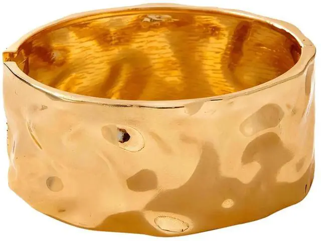 Main image of 2.8 Inch Gold Hinged Cuff Bangle Bracelet Vintage Irregular Chunky Bracelet Jewelry for Women Party Wedding Wear