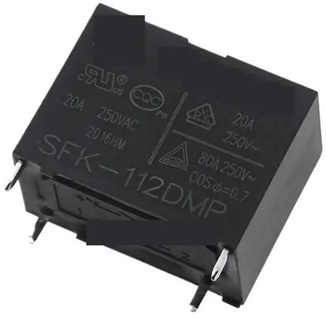 Main image of SFK-112DMP 12V DC Power Relay, 4 Pin DIP-4 20A 250VAC Air Condition Relay Replacement for HF102F-P G4A-1A-PE-12VDC