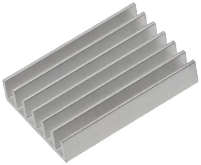 Main image of 10PCS 30x20x6mm Aluminum Heat Sink Silver Slot Heatsink Radiator Cooling Cooler