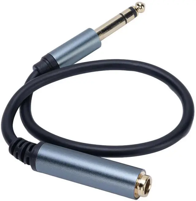 Main image of 1/4 Inch 6.35mm Male to Female Extension Cable 24K Gold Plated Connector Guitar Audio Cord for Electric Guitar Bass Keyboard