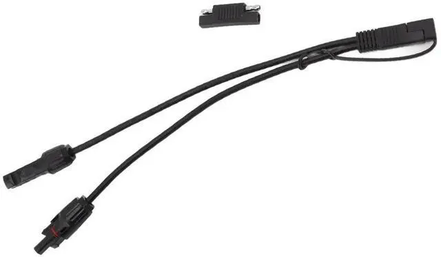 Main image of 10AWG Solar Panel to SAE Adapter Cable, Waterproof Solar Extension Cable with Dust Cap, Double Layer PVC Sheath for Car Motorcycle RV Portable Power