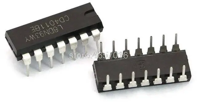 Main image of 10Pcs CD4011BE CD4011 DIP-14 Quad 2-Input NAND Gate Integrated Circuit IC