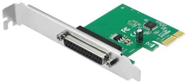 Main image of PCIe to Parallel Port Card, PCI Express IEEE 1284 DB25 LPT1 Printer Controller Adapter Card