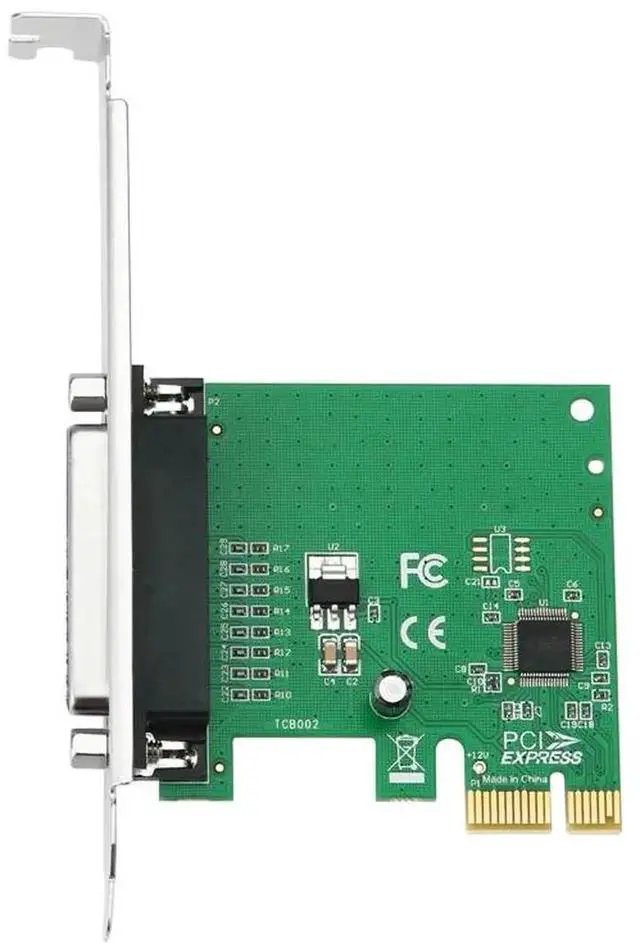 Alt view image 4 of 4 - PCIe to Parallel Port Card, PCI Express IEEE 1284 DB25 LPT1 Printer Controller Adapter Card