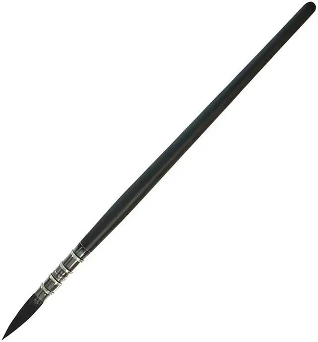 Main image of Squirrel Hair Watercolor Brush, Size 0 Fine Tip Detail Paint Brush, 0.9 Inch Bristle Length Professional Art Brush for Miniature Detailing Acrylic Painting