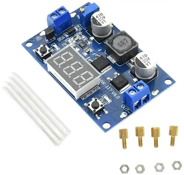 Main image of LTC1871 DC-DC Step Up Boost Converter Module, 3~35V to 3.5~35V Adjustable Regulated Power Supply with Voltmeter