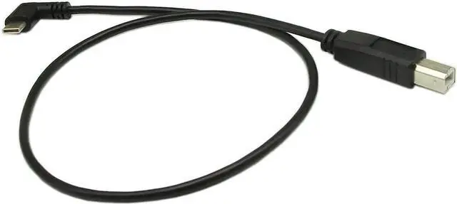 Alt view image 2 of 6 - 18Inch 90 Degree Right Angle USB 2.0 Type C to USB B Printer Cable, USB-C to USB-B High Speed Data Sync Cord for Printer, Scanner