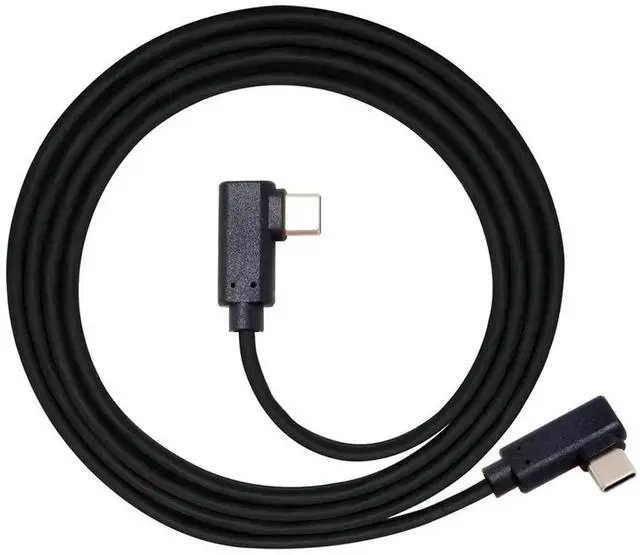 Alt view image 6 of 7 - 1M Dual 90 Degree Left & Right Angled USB-C to USB-C Cable, Gen2 10Gbps Data Transfer, 65W PD Fast Charging Type-C Angled Cord