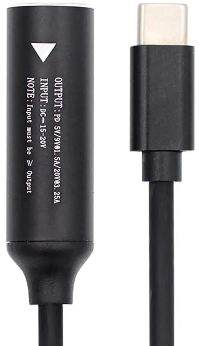 Alt view image 4 of 7 - USB-C to DC Jack 4.0x1.3mm PD Charging Cable, Type-C to 4.0*1.3mm DC Power Plug Cord Support PD 9V 15V 20V for Laptop and Phone