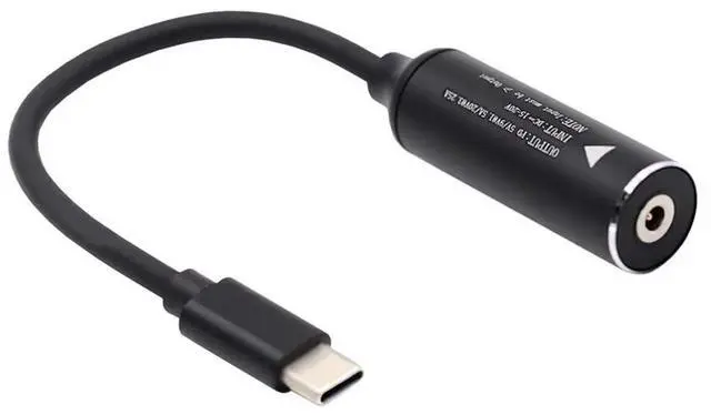 Alt view image 5 of 7 - USB-C to DC Jack 2.5x0.7mm PD Charging Cable Support 9V 15V 20V Fast Power Cord for Laptop Phone