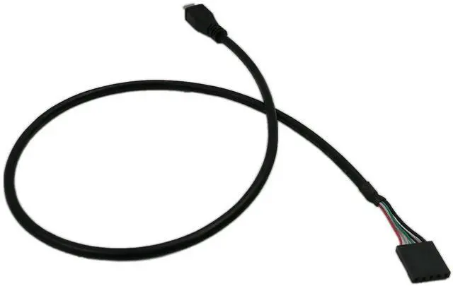 Alt view image 3 of 6 - 50CM Micro USB 5Pin Male to 1x 5Pin Female 0.1" USB Header PCB Motherboard Extension Cable