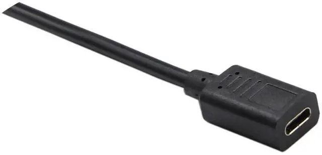 Alt view image 2 of 6 - 30cm Left Bend 90 Degree Micro USB Male to USB-C Female Cable, Micro USB 2.0 Right Angle Extension Charging Data Sync Cord for Phones Computers