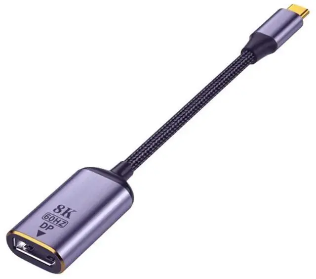Main image of USB4 Type-C to DisplayPort DP Female Cable, 8K@60Hz UHD 4K High Resolution Video Adapter Cable for Monitor Display
