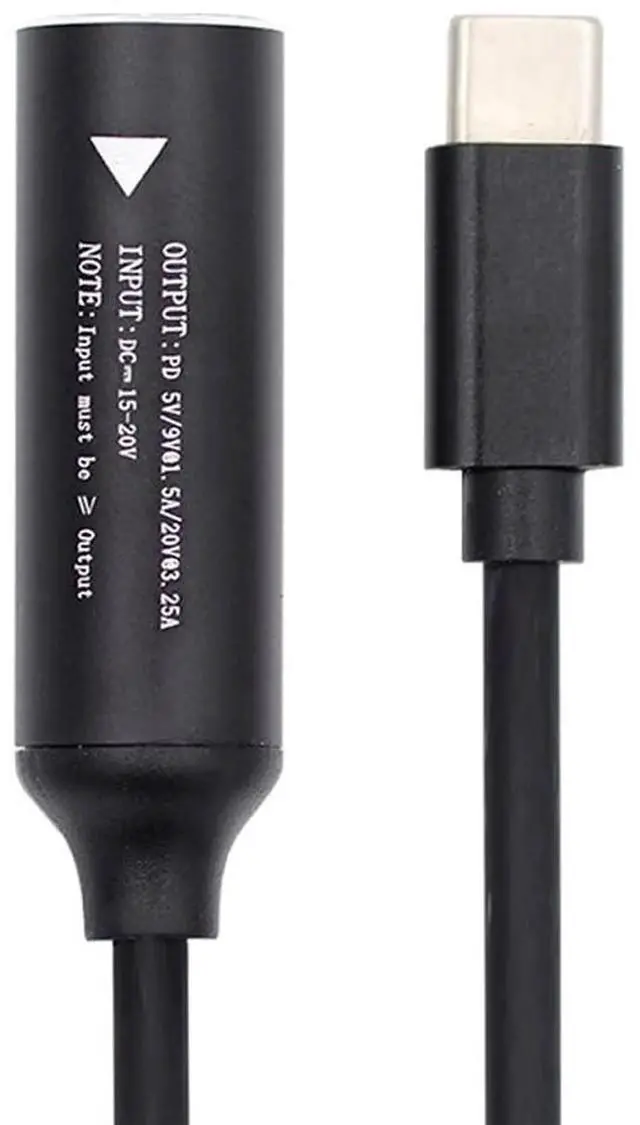 Main image of USB-C Type-C to DC 3.5x1.35mm Input Power Charging Cable, PD 9V 15V 20V Fast Charge Cord for Laptop Phone