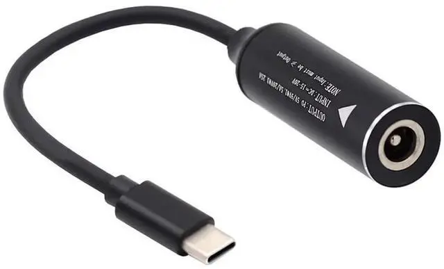 Alt view image 4 of 7 - USB-C Type-C to DC 3.5x1.35mm Input Power Charging Cable, PD 9V 15V 20V Fast Charge Cord for Laptop Phone