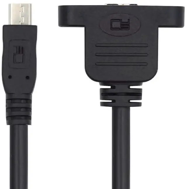 Main image of 50CM USB 2.0 Micro 5Pin Male Screw Mount to USB 3.0 Micro B Female Extension Cable, 480Mbps High Speed USB Extender Cord