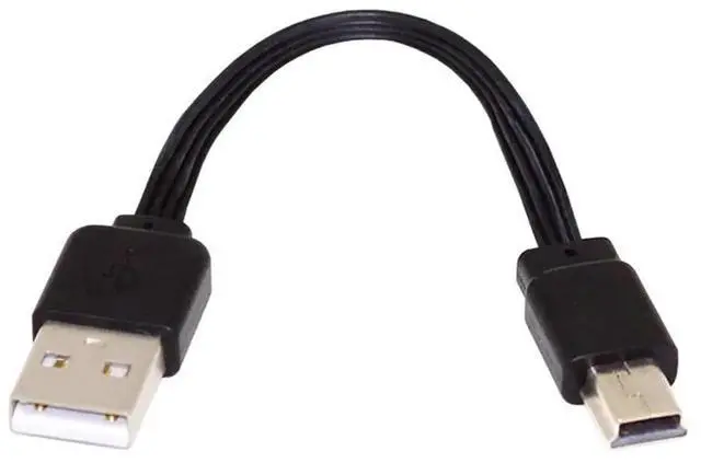 Alt view image 2 of 7 - 13cm USB 2.0 Type-A Male to Mini 5Pin USB Male Flat Slim FPC Cable, 480Mbps Data Sync FPC Cord for FPV, Hard Drive & Mobile Phone