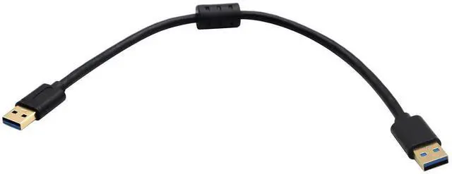 Alt view image 5 of 7 - 0.3M USB 3.0 Type A Male to Male Extension Cable, Magnetic Ring High Speed Data Transfer Cord for USB Flash Drive, Card Reader, Hard Drive, Keyboard, Printer, Camera