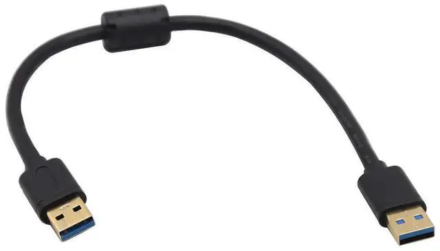 Alt view image 7 of 7 - 0.3M USB 3.0 Type A Male to Male Extension Cable, Magnetic Ring High Speed Data Transfer Cord for USB Flash Drive, Card Reader, Hard Drive, Keyboard, Printer, Camera