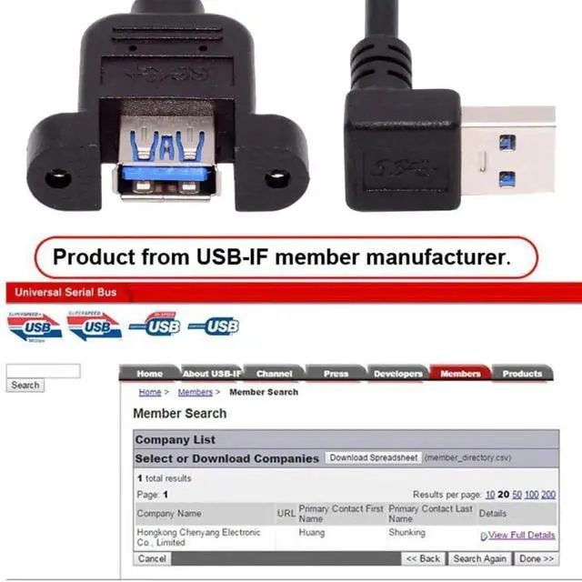 Alt view image 7 of 7 - Down Angled 90 Degree USB 3.0 Extension Cable, 30cm USB 3.0 Data Adapter Converter Cord for Printer Scanner AIO All-in-One Devices