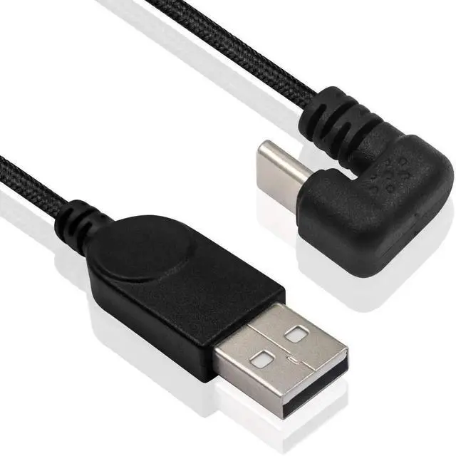 Alt view image 5 of 7 - 5ft U Shaped 180 Degree USB C Cable, 3A Fast Charging Nylon Braided USB A to Type C Data Sync Cord Compatible with Android Galaxy Smartphones