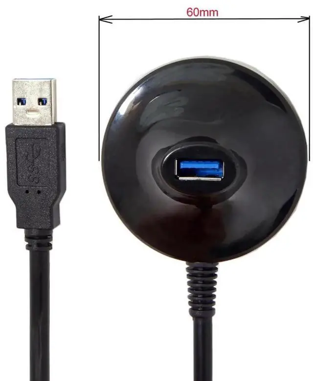 Alt view image 4 of 7 - 2.6ft USB 3.0 Type-A Male to Female Extension Docking Cable, 5Gbps High Speed Extension Dock Station Cord for Phone Laptop
