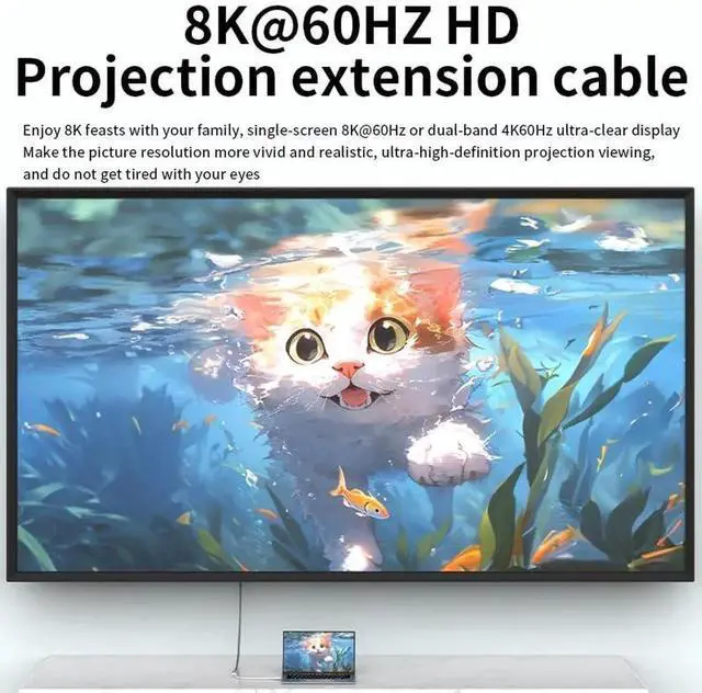 Alt view image 4 of 6 - 0.6FT Short Thunderbolt 4 USB-C to USB-C Cable, 40Gbps Data Transfer 8K HD Display 240W Fast Charging Cord Compatible with iPhone 16/15 MacBook Pro/Air Hub Docking Station