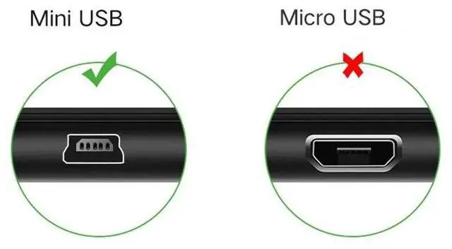 Alt view image 3 of 7 - 0.5m 1.64Ft Left Angle USB A to Mini USB B 5Pin Cable, Right Angle Mini USB Charging Data Sync Cord Male to Male Adapter Cable for Old Dash Cam GPS Camera