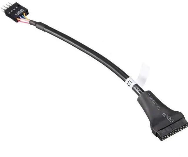 Alt view image 3 of 6 - USB 3.0 20-Pin Header Female to USB 2.0 9-Pin Male Adapter Cable, Mainboard Internal Header Converter Wire for PC Desktop Chassis