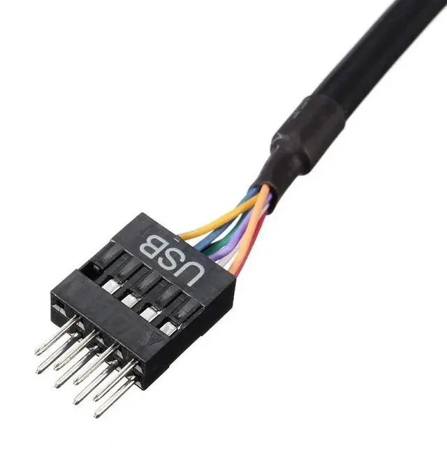 Alt view image 4 of 6 - USB 3.0 20-Pin Header Female to USB 2.0 9-Pin Male Adapter Cable, Mainboard Internal Header Converter Wire for PC Desktop Chassis