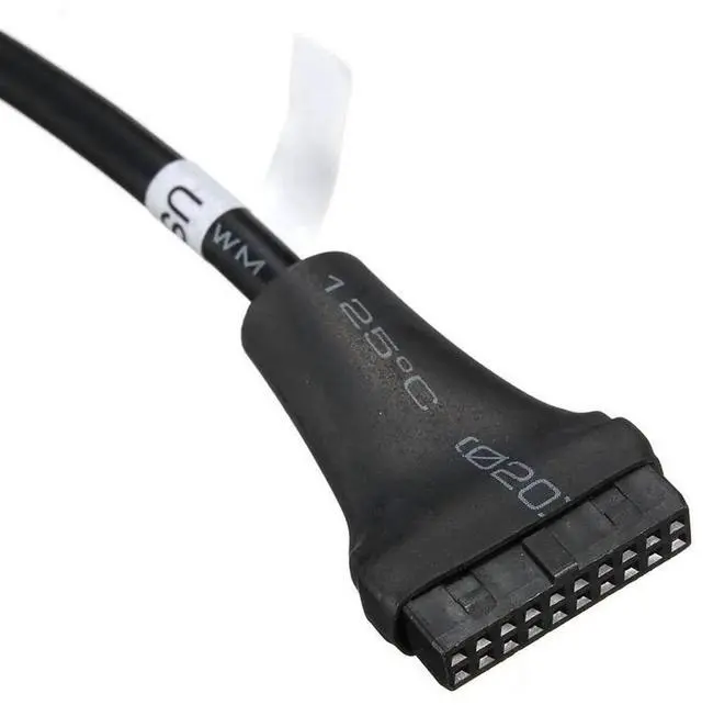 Alt view image 5 of 6 - USB 3.0 20-Pin Header Female to USB 2.0 9-Pin Male Adapter Cable, Mainboard Internal Header Converter Wire for PC Desktop Chassis