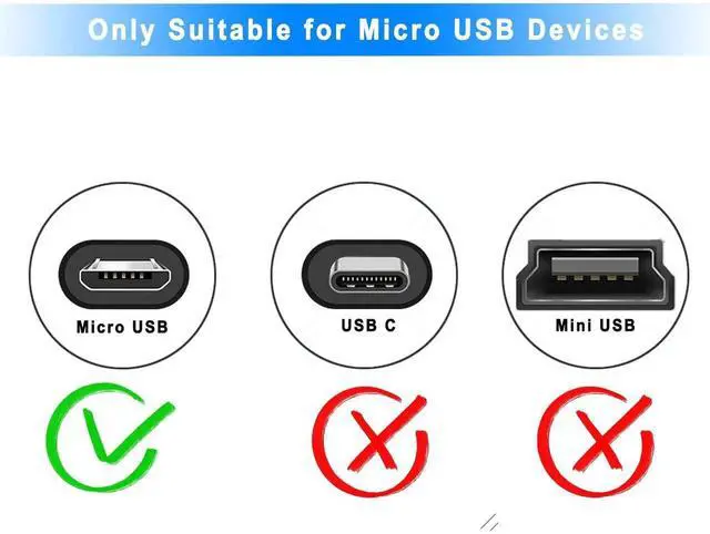Alt view image 2 of 7 - 3-Pack 6 Inch Right Angle Micro USB Cable, 90 Degree Short Fast Charging Cord with Gold Plated Connectors, Compatible with Samsung Galaxy S7/S6/S5, Kindle, Fire TV Stick and More
