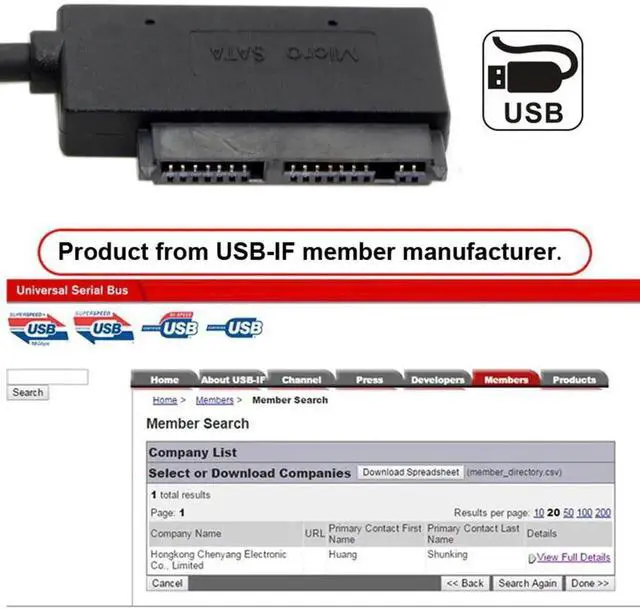 Alt view image 7 of 7 - USB 3.0 Type-A to SATA 7+9 16Pin Micro SATA Adapter Cable, 90 Degree Angled Connector, 5Gbps for 1.8 Inch SSD Solid State Drive