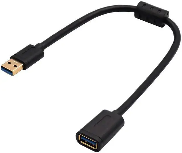 Alt view image 3 of 7 - 0.3M USB 3.0 Type A Male to Female Extension Cable, Magnetic Ring High Speed Extender Cord for USB Flash Drive, Card Reader, Hard Drive, Keyboard, Printer, Camera