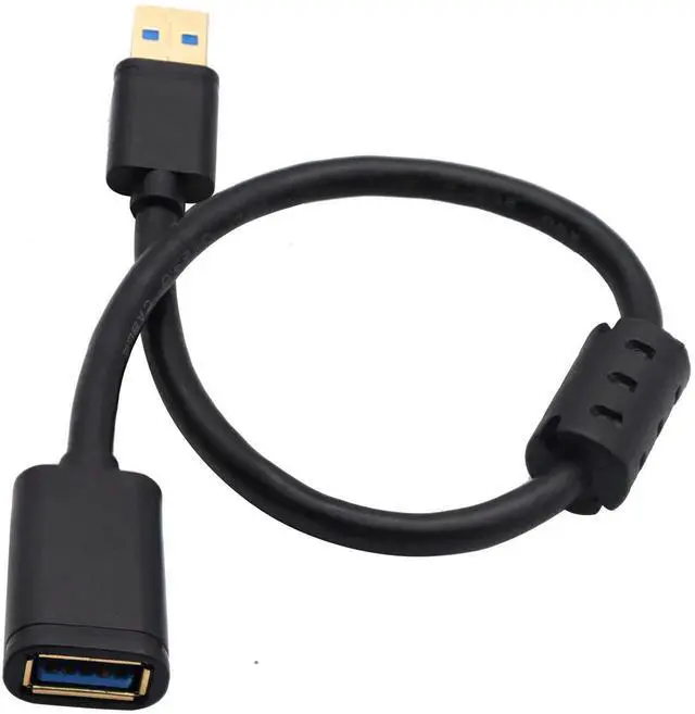 Alt view image 7 of 7 - 0.3M USB 3.0 Type A Male to Female Extension Cable, Magnetic Ring High Speed Extender Cord for USB Flash Drive, Card Reader, Hard Drive, Keyboard, Printer, Camera