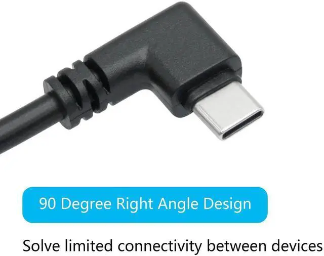 Alt view image 2 of 7 - 2Pcs 11inch 90 Degree Right Angle USB C to 4 Pin Bare Wire Cable, 22AWG USB Type C Male Plug Open End Pigtail Wire, 5V/3A Power Data Cord for Device Replacement Repair DIY