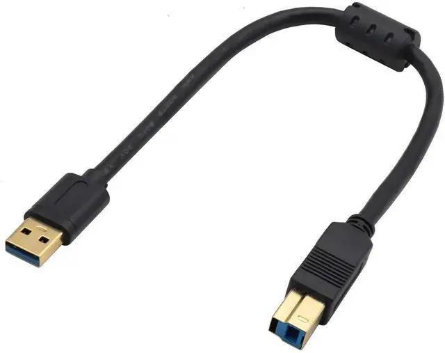 Alt view image 4 of 7 - 0.3M USB 3.0 Printer Cable, Gold Plated USB 3.0 A Male to Type B Male High Speed Cord, Compatible with Printer, Scanner, HP, Canon and More