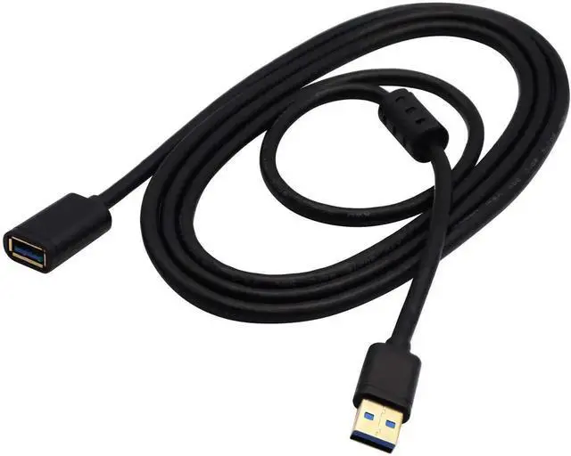 Main image of 1.8M USB 3.0 Type A Male to Female Extension Cable, Magnetic Ring Shielded High Speed USB Extender Cord for Flash Drive, Card Reader, Hard Drive, Keyboard, Printer, Camera
