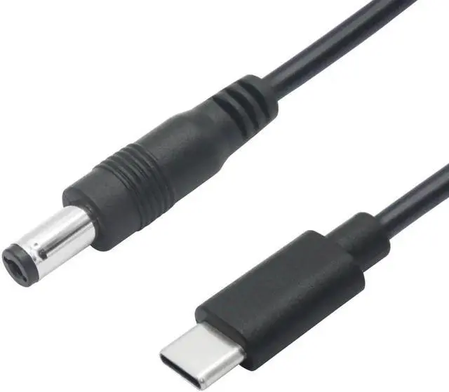 Alt view image 4 of 6 - 2Pcs 6Inch DC 5.5x2.1mm Male to USB C Male Power Cord, 5V 3A DC 5521 to Type C Charging Cable for LED Desk Lamp, Small Fan and USB-C Devices