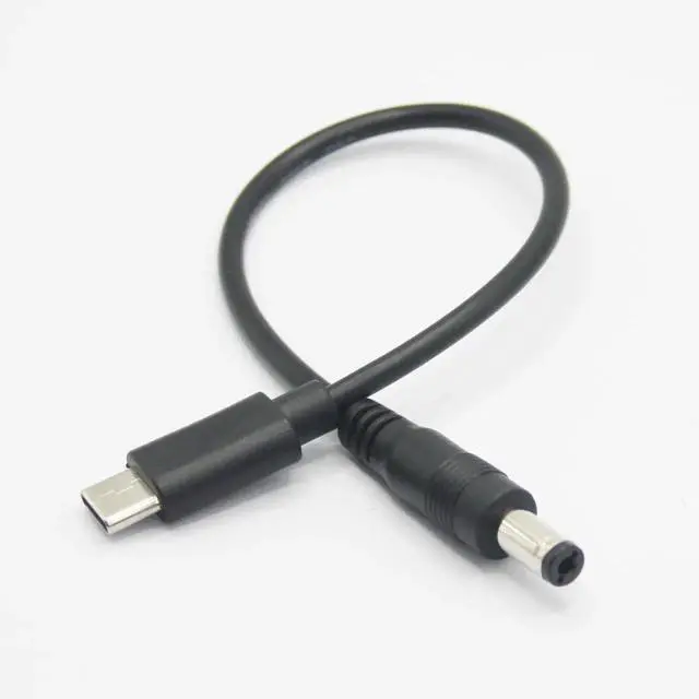 Alt view image 2 of 6 - 2Pcs 6Inch DC 5.5x2.1mm Male to USB C Male Power Cord, 5V 3A DC 5521 to Type C Charging Cable for LED Desk Lamp, Small Fan and USB-C Devices
