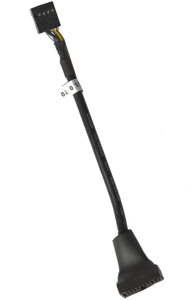 Main image of USB 3.0 20Pin Male to USB 2.0 9Pin Female Adapter Cable, Motherboard Front Panel Header Converter Joiner Housing
