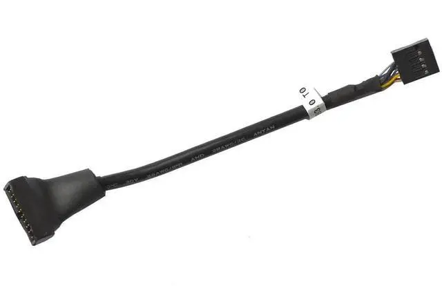 Alt view image 4 of 4 - USB 3.0 20Pin Male to USB 2.0 9Pin Female Adapter Cable, Motherboard Front Panel Header Converter Joiner Housing