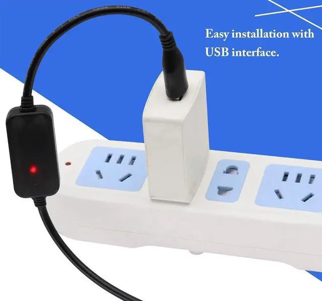 Alt view image 4 of 7 - 0.3m USB 2.0 Male to 90 Degree 3.5x1.35mm DC Male Elbow Power Cord, Right Angle DC Barrel Jack 5V Extension Cable for Desk Lamp Mini Fan Router Small Electronics
